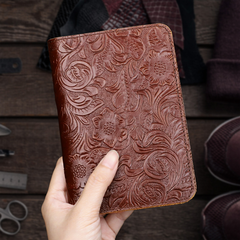 Leather Passport Cover - Porta pasaporte de cuero genuino, funda