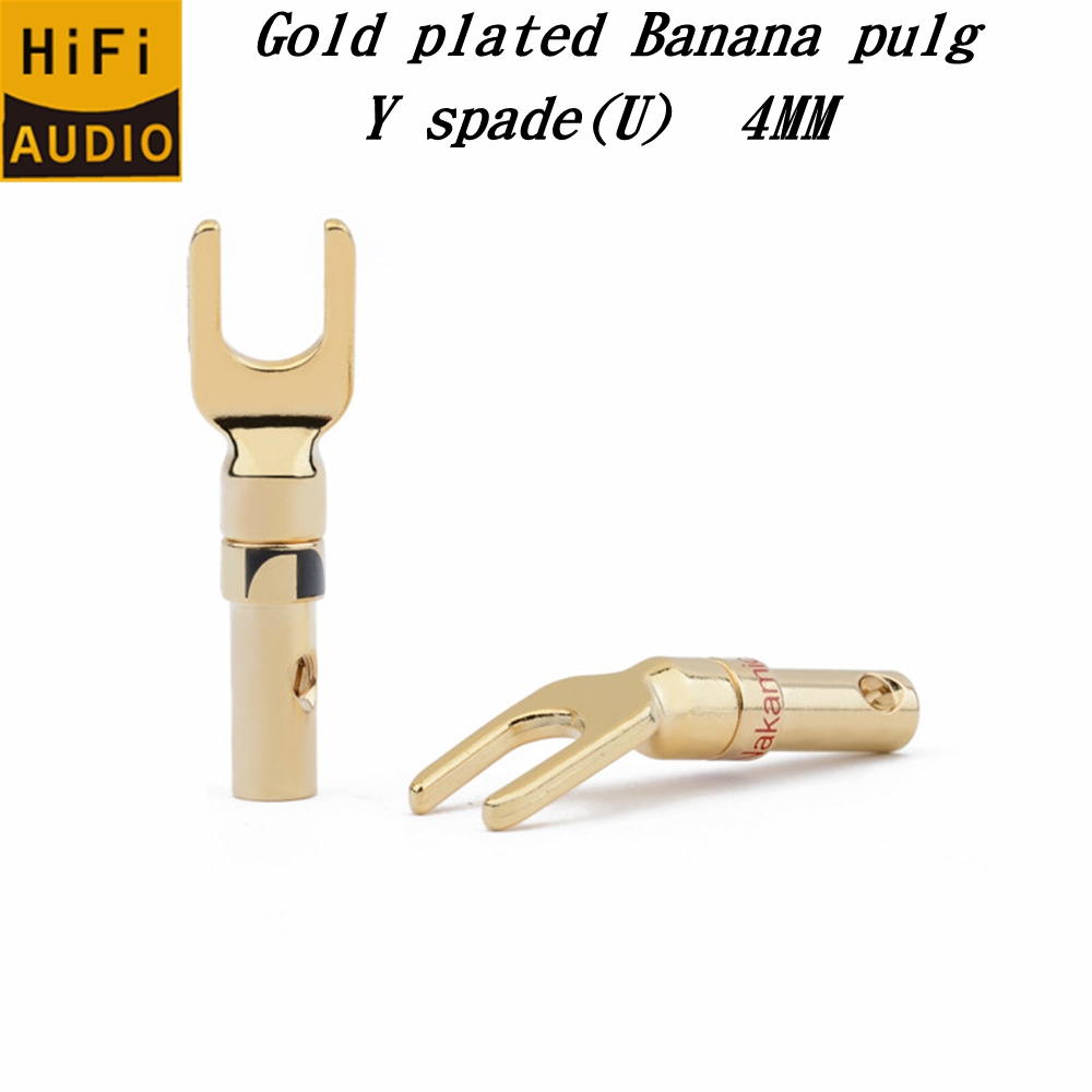 Gold Cutlery Flatware - 4 Conectores de Cable en Forma