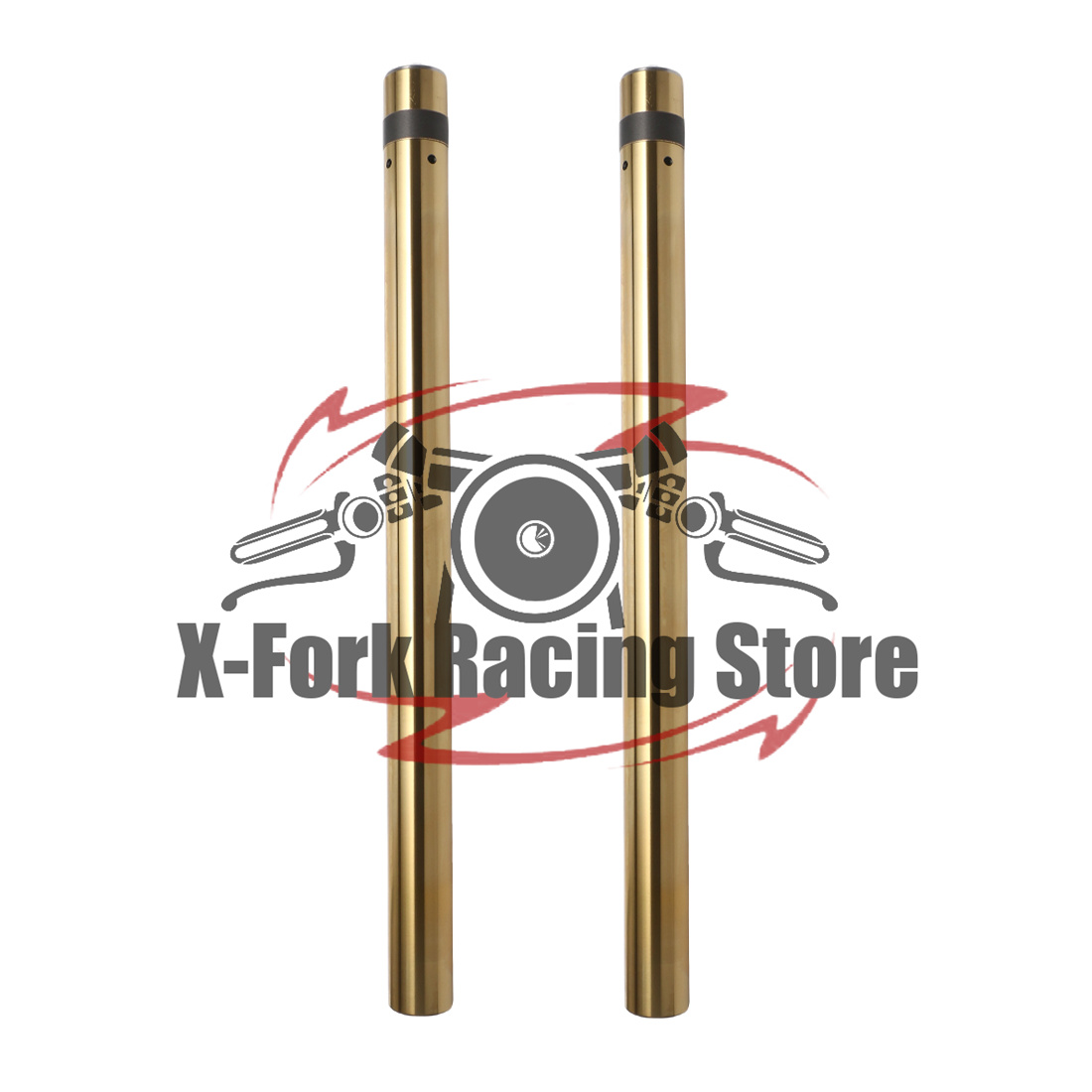 Gold Cutlery Flatware - Tubos Interiores de Horquilla Delantera Dorados