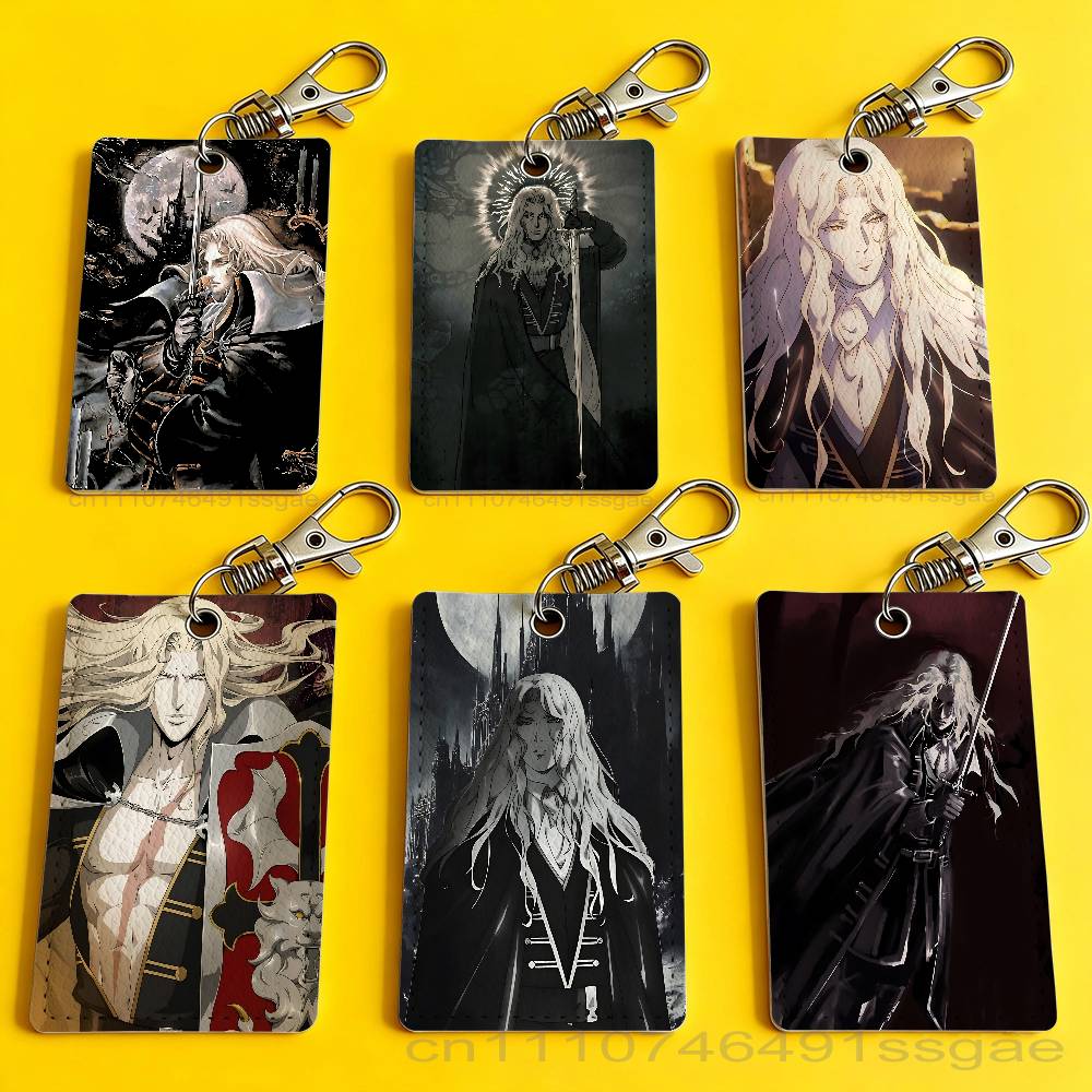 Leather Card Wallet - Llavero con insignia de Alucard de