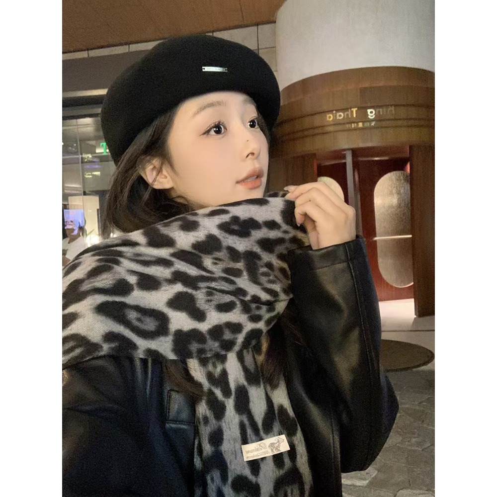 Bufanda de leopardo de diseño  - Cashmere Throw Blanket reseña y precio
