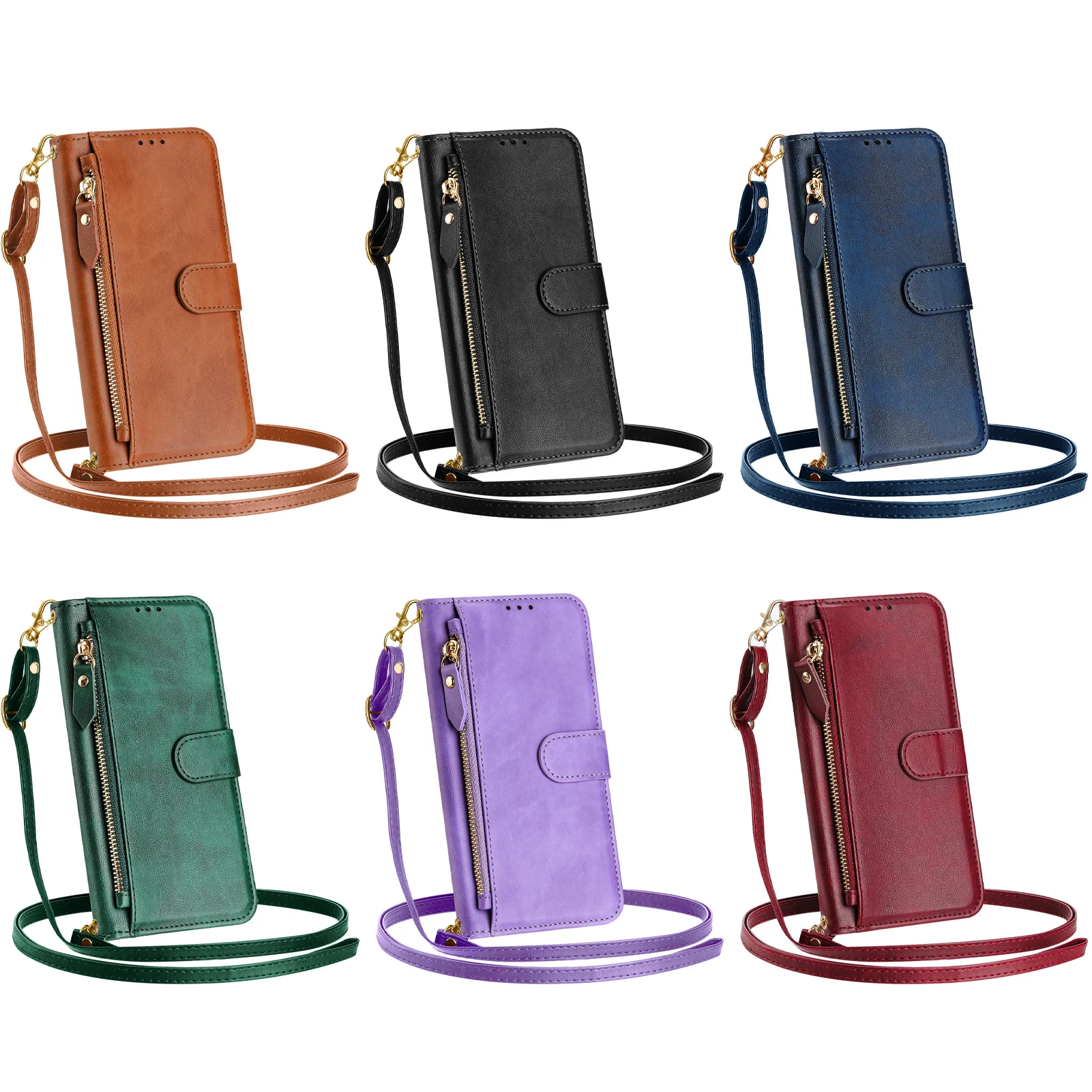 Funda de cuero tipo cartera co - Leather Card Wallet reseña y precio