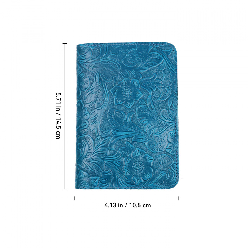 Porta pasaporte de cuero genui - Leather Passport Cover reseña y precio