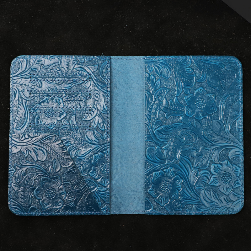 Porta pasaporte de cuero genui - Leather Passport Cover reseña y precio