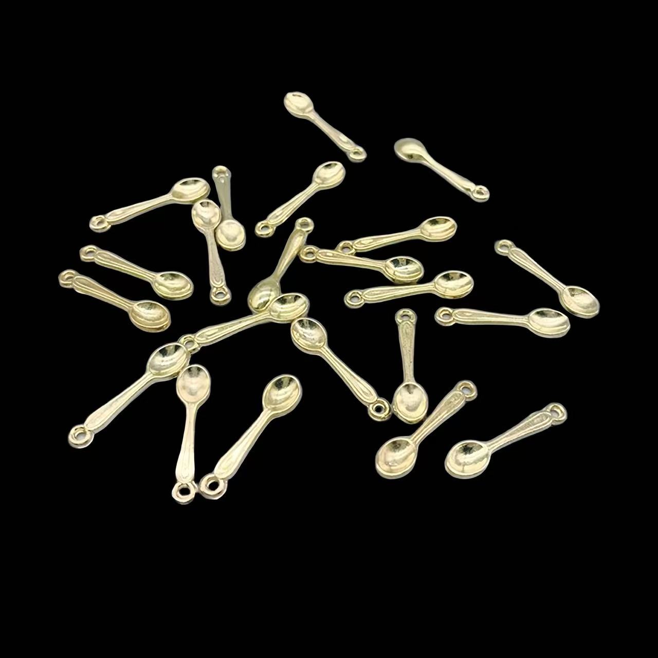 100 Uds. Abalorio de cuchara p - Gold Cutlery Flatware reseña y precio