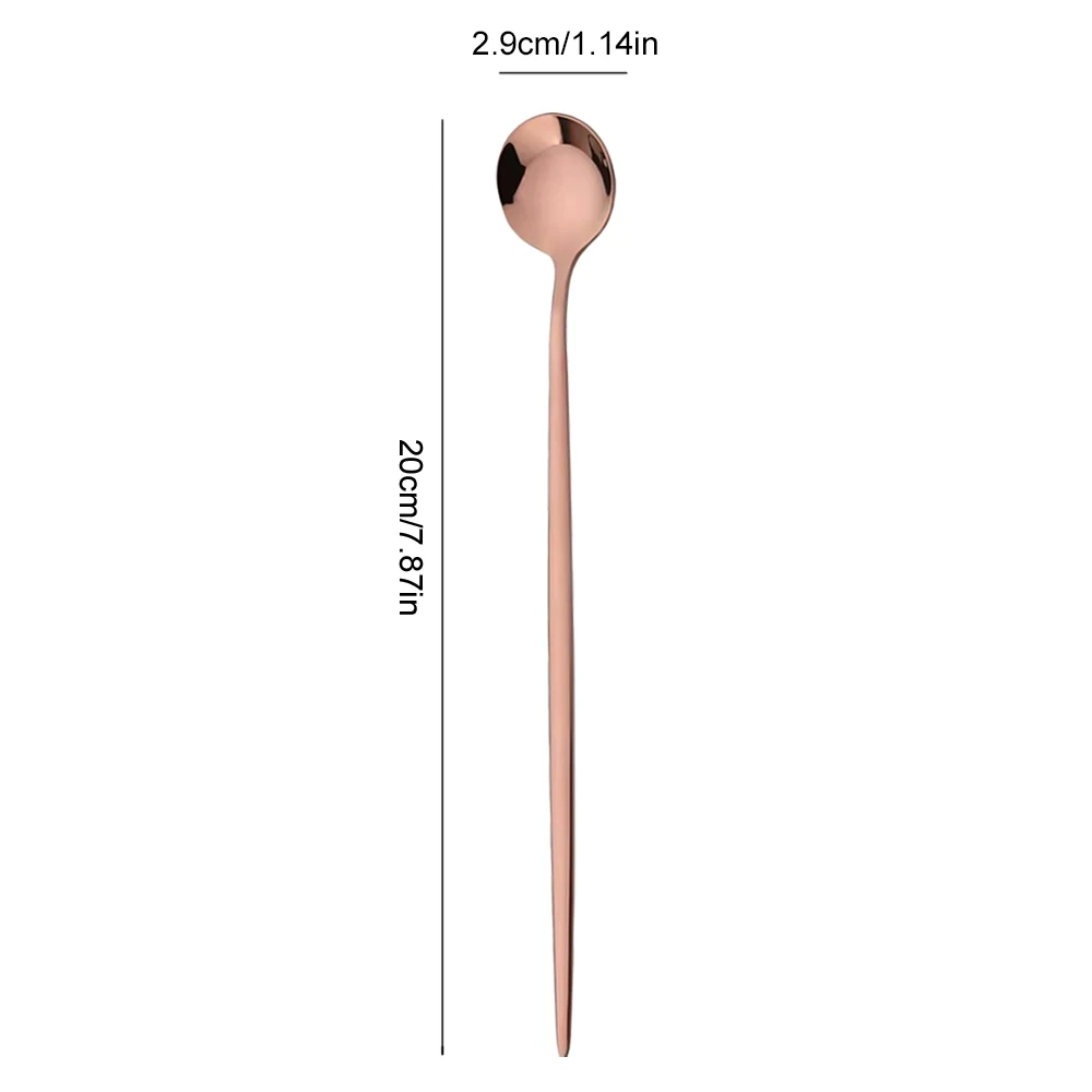 Cuchara de hielo con mango lar - Gold Cutlery Flatware reseña y precio