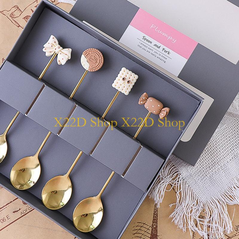 Cuchara postre antioxidante X2 - Gold Cutlery Flatware reseña y precio
