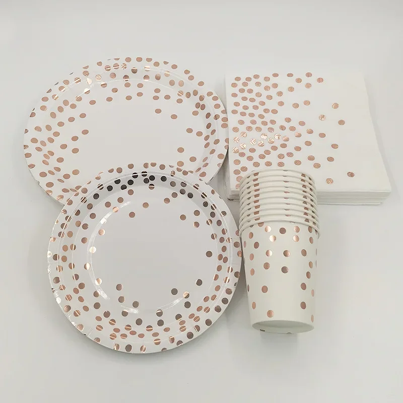 Mantel desechable de oro rosa  - Gold Cutlery Flatware reseña y precio