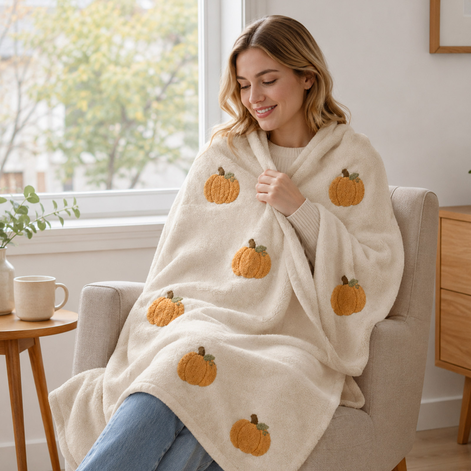 Manta Suave de Calabaza, Manta - Cashmere Throw Blanket reseña y precio