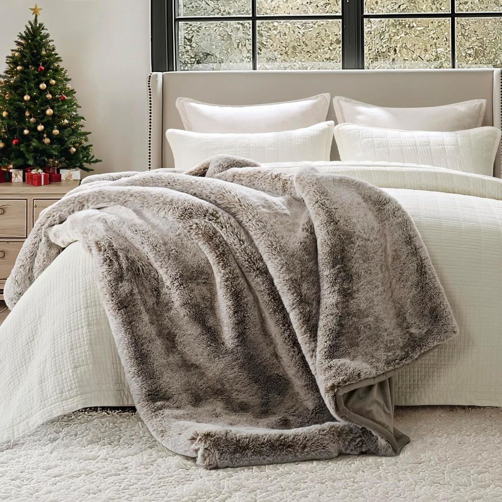 Manta de lujo de piel sintétic - Cashmere Throw Blanket reseña y precio