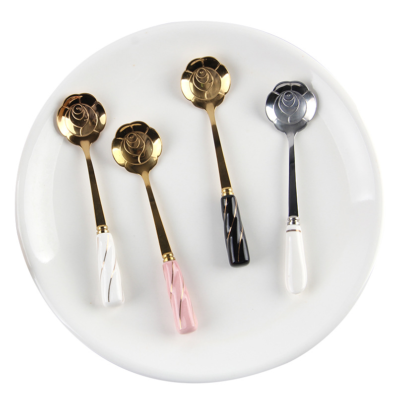 Vajilla, cuchara agitadora de  - Gold Cutlery Flatware reseña y precio