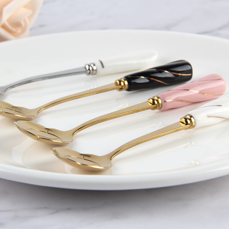 Vajilla, cuchara agitadora de  - Gold Cutlery Flatware reseña y precio